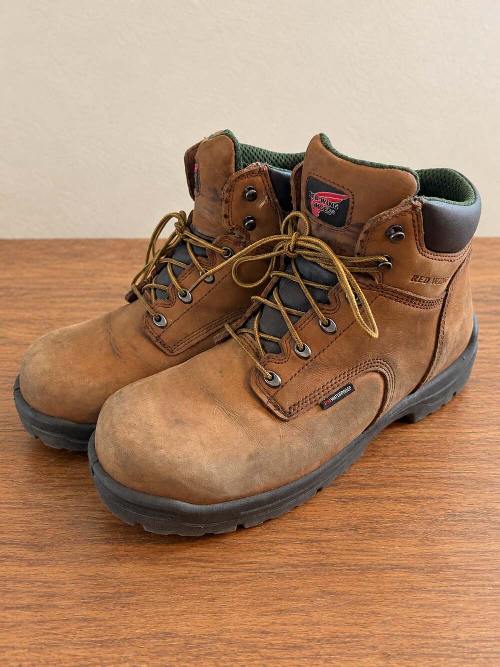 Red Wing King Toe 6-Inch Waterproof Brown Work Boots Size 12